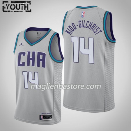 Maglia NBA Charlotte Hornets Michael Kidd-Gilchrist 14 Jordan Brand 2019-20 City Edition Swingman - Bambino